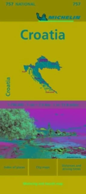 Croatia - Michelin National Map 757
