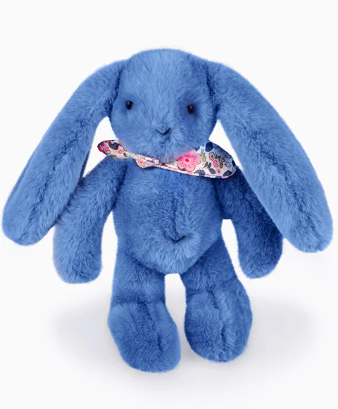 Plišasta igrača Zajec DouDou, 25 cm, moder - Image 3